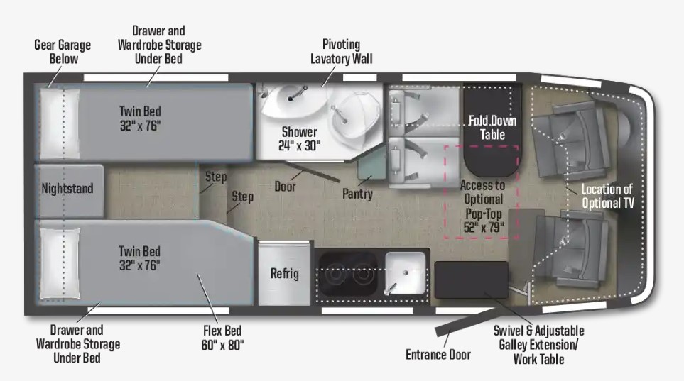 2025 WINNEBAGO EKKO 22A*24